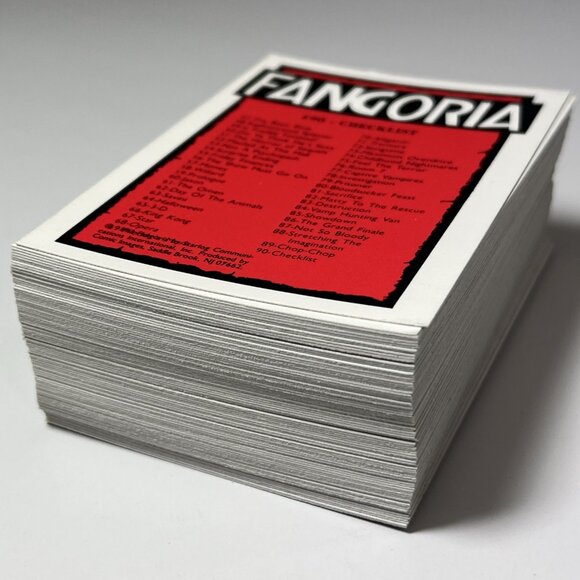 Vtg. 1992 Fangoria Horror Collector Cards Complete Set 90 Cards Comic Images USA - Picture 14 of 14